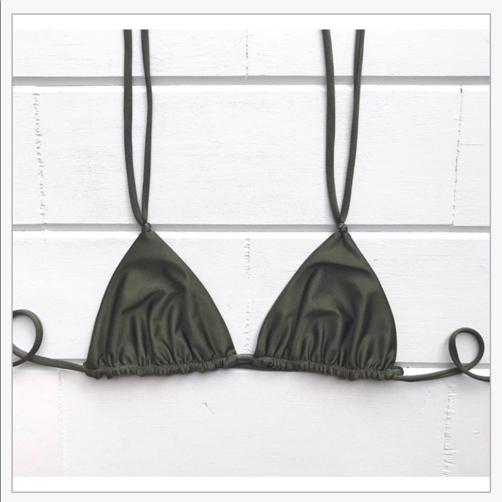 Maheli Heli Paloma Bikini Top (XS/S) in Olive